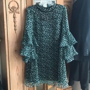 Anthropologie Long Sleeve Swing Dress
